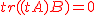 2$\red tr((tA)B)=0